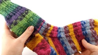 How to Knit ToeUp Socks 1 Toes [upl. by Bouzoun]