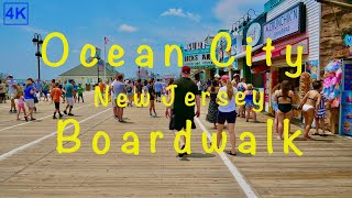 Ocean City New Jersey Boardwalk 4K [upl. by Lutim]