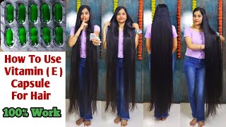 Vitamin E Capsule Benefits For LONG HAIR 🤫🔥 How To Use Vitamin E Capsule for HAIR GROWTH amp SKIN [upl. by Arammat]