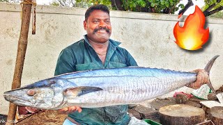 KASIMEDU 🔥SELVAM FISH CUTTING  BIG VANJARAM FISH CUTTING🐟  FISH CUTTING SKILL  KASIMEDU  CKFC🔪 [upl. by Htiffirg]