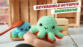 164  Amigurumi Reversible Octopus Tutorial  How To Crochet Amigurumi Animal  AmiguWorld [upl. by Mira]