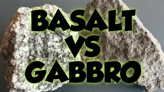 Geology Basalt vs Gabbro [upl. by Assilanna]