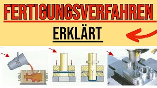 FERTIGUNGSVERFAHREN KOMPLETT ERKLÄRT Technik [upl. by Eugirne]