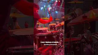 Il mare  Impetuoso al tramonto   Zucchero Fornaciari drums cymbals drumcover live stage [upl. by Romeyn777]