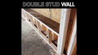 Double Stud Wall Framing for Passive House [upl. by Siblee568]