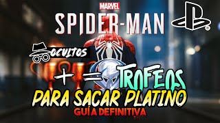 SPIDERMAN PS4  2 TROFEOS OCULTOS para PLATINAR el juego [upl. by Vaclava]