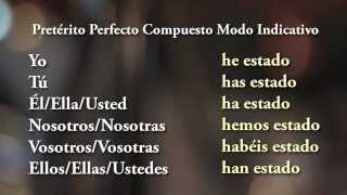 ESTAR Pretérito Perfecto Compuesto de Indicativo  Conjugación de Verbos en español [upl. by Zurkow]