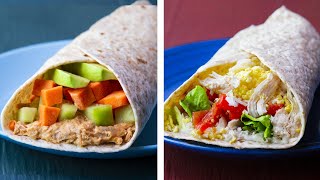 10 Healthy Wrap Recipes For Weight loss [upl. by Arley571]