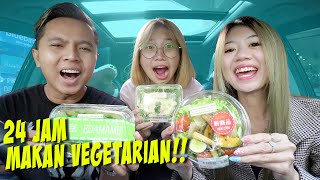 24 JAM MAKAN MAKANAN VEGETARIAN RASANYA KOK GINI [upl. by Nylakcaj]