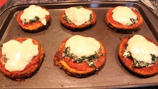 Vegetarian Eggplant Pizza  OrsaraRecipes [upl. by Annamarie]