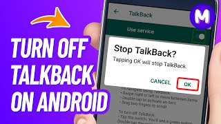 How to TURN OFF TALKBACK on Android  Disable in Vivo Redmi Realme Samsung Huawei [upl. by Fanchon]