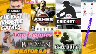 winlator snapdragon 680 Top 4 games best sitting Android 😍👍 [upl. by Liv]