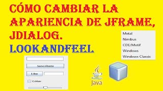 Cambiar apariencia de JFrame NetBeans [upl. by Ardnohsed]