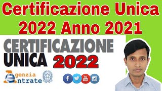 Certificazione Unica 2022 অনলাইনে ডাউনলোড করার একটি সহজ উপায় sito agenzia delle entrate [upl. by Euqinom]