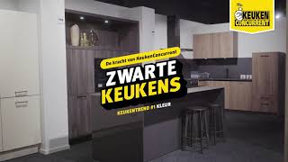 Zwarte keukens  KeukenConcurrent  Keukentrends [upl. by Fanchon]