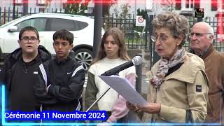 Cérémonie 11 Novembre à Saint Jean Pied de Port Donibane Garazi 2024 [upl. by Enitsirt]