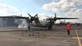 Noratlas 2501 n°105  Démarrage vol et saut des parachutistes 30092018 [upl. by Ofori]