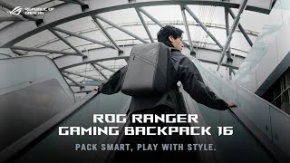 Asus ROG Ranger Gaming Backpack 16 unveiled features waterproof highdensity polyester build [upl. by Hsekin]