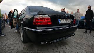 Bmw 740i sound exhaust straight pipe  cat back Fox [upl. by Noiztneb]