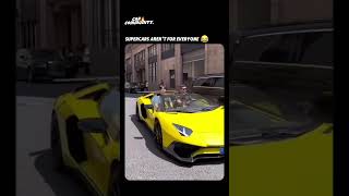 Guy on the right has good aero 😂 carcommunity lamborghini supercar [upl. by Anaeco]