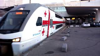 Stadler Train  Departing from Tbilisi to Batumi [upl. by Eldrida]