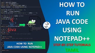 How to Run Java Programs With Notepad in Windows Tamil javacode  SM  Notepad Application [upl. by Geneva]