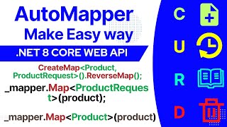 automapper in aspnet core web api  Dto to Entity  Entity to DTO [upl. by Sholeen127]