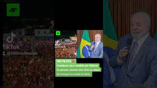 PRESIDENTE LULA É RECEBIDO POR MILHARES DE PESSOAS DURANTE VISITA A CIDADE DE CAMAÇARI NA BAHIA [upl. by Caritta713]