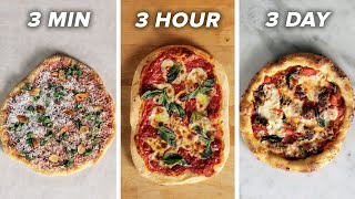 3Minute Vs 3Hour Vs 3Day Pizza • Tasty [upl. by Metabel]