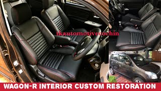 Maruti Wagon R  Custom Restoration  Seat Modification with Thighsupport Wings amp Armrest [upl. by Wadleigh]