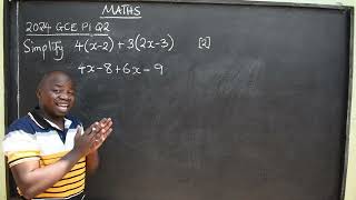 MATHS 2024 GCE P1 Q2 [upl. by Shel]