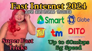 FAST INTERNET TRICKS  Apn Settings 2024 [upl. by Vedis]