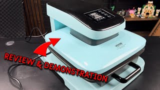 VEVOR Automatic Heat Press  Demonstration amp Review [upl. by Arramahs]