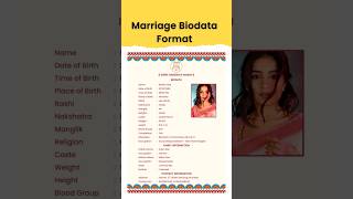 Create Biodata for Marriage 📝  Marriage Biodata Maker 🔥😍biodata biodataformarriage biodatamaker [upl. by Kleeman358]