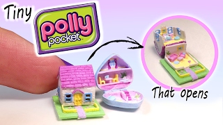 Miniature Polly Pocket Dollhouse Tutorial  DIY Miniature Dollhouse [upl. by Karame]