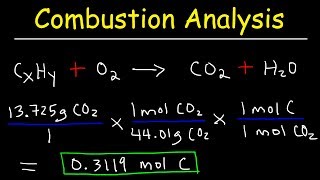 Introduction to Combustion Analysis Empirical Formula amp Molecular Formula Problems [upl. by Miles]