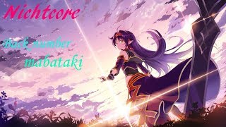 【Rikka music】Nightcore Back number  mabataki [upl. by Zetneuq918]