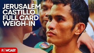 MelvinJerusalem vs Luis Flechita Castillo Full Weighin [upl. by Rubie]