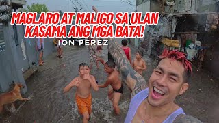 MAGLARO AT MALIGO SA ULAN KASAMA ANG MGA BATA  Ion Perez [upl. by Oloapnaig562]