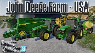 American John Deere Farm  Farming Simulator 23 [upl. by Acireh]