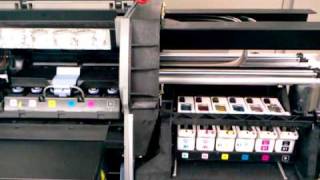 HP Designjet 5500ps Check Printhead Cleaner Path Error [upl. by Maurizia101]