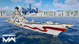 RF PYOTR VELIKIY in online Escort mode  Modern Warships [upl. by Yruam71]