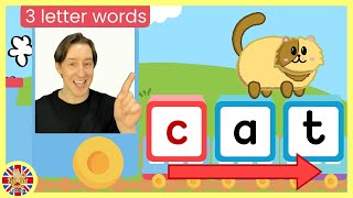 3 letter words phonics soundLearn to readat word familyfirst wordCVCletterskidslearningkids [upl. by Ariana30]