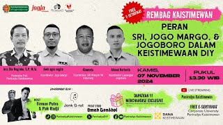 Rembag Kaistimewan  PERAN SRI JOGO MARGO amp JOGOBORO DALAM KEISTIMEWAAN DIY [upl. by Posner]