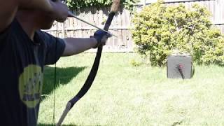 First Shots  Istvan Toth Mongolian Horse Bow [upl. by Lletnohs154]