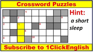 Crossword Puzzles13Crossword GameWord PuzzleCrossword puzzle in EnglishEnglishPuzzlesPuzzles [upl. by Elehcor360]