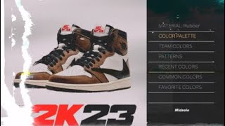 HOW TO CREATE TRAVIS SCOTT 1S IN NBA 2K23 [upl. by Oad614]