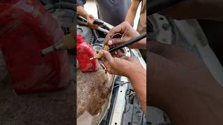 How to injector cleaning process lowpickup civic hondacars automobile [upl. by Melonie186]