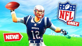 NFL THROWING ONLY Challenge in Fortnite Battle Royale [upl. by Shermie]