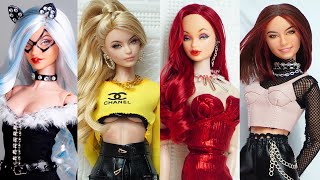 Barbie Doll Makeover Transformation  DIY Miniature Ideas for Barbie  Wig Dress Faceup and More [upl. by Eul]